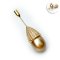 14.00 mm, Gold South Sea Pearl, "Seed" Pearl Pin Brooch