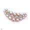 Approx. 3.0 - 4.0 and 7.0 - 8.0 mm, Freshwater Pearl, Smiley Pearl Brooch