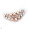 Approx. 3.0 - 4.0 and 7.0 - 8.0 mm, Freshwater Pearl, Smiley Pearl Brooch