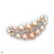 Approx. 3.0 - 4.0 and 7.0 - 8.0 mm, Freshwater Pearl, Smiley Pearl Brooch