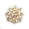 Approx. 4.0 mm, Freshwater Pearl, Blooming Flower Pearl Brooch