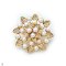 Approx. 4.0 mm, Freshwater Pearl, Blooming Flower Pearl Brooch