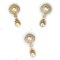 Approx. 11.0 -12.00 mm and 13.0 - 14.0 mm, Gold South Sea Pearl, Royal Wreath Dangle Pearl