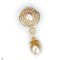 Approx. 11.0 -12.00 mm and 13.0 - 14.0 mm, Gold South Sea Pearl, Royal Wreath Dangle Pearl