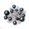 Approx. 6.0 - 11.0 mm, Tahitian Pearl, Firework Pearl Brooch