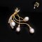 Approx. 6.0 mm, Freshwater Pearl, Bow Bunch Pearl Brooch