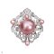 Approx. 4.0 mm and 14.0 mm, Edison Pearl, Royal Wreath Pearls Brooch