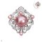 Approx. 4.0 mm and 14.0 mm, Edison Pearl, Royal Wreath Pearls Brooch