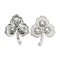 Approx. 8.0 - 8.5 mm, Akoya Pearl, Triple Pearl Maple Leaf CZ Paved Brooch