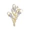 Approx. 8.5 - 9.0 mm, Freshwater Pearl, Triple Pearl Brooch