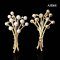 Approx. 4.5 - 6.0 mm, AK Pearl, Firework Pearl Alloy Pendant
