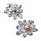 Approx. 10.0 -11.0 mm, Edison Pearl, Lotus Pearl Alloy Brooch