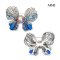 Approx. 14.0 mm, Edison Pearl, Blue Butterfly Pearl Alloy Brooch