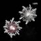 Approx. 12.0 - 13.0 mm, Edison Pearl, Firework CZ Pearl Alloy Brooch
