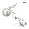 Approx. 8.0 mm, Akoya Pearl, ๙ Pearl Brooch