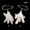 Approx. 35.0 - 40.0 mm, Freshwater Pearl, Safety Pin Dangle Chicken Feet Pearl Brooch