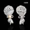 Approx. 8.0 - 9.0 mm, Gold South Sea Pearl, "พุ่มเพชร" Pearl Alloy Brooch