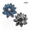 Approx. 9.0 mm up, Tahitian Pearl, Blue Flower Pearl Alloy Brooch