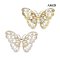 Approx. 2.0 - 5.0 mm, AK and Freshwater Pearl, Butterfly Pearl Alloy Brooch