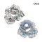 Approx. 8.0 mm, South Sea Pearl, Blue Rose Pearl Alloy Brooch