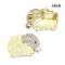 Approx. 6.0 mm, Hanamomo, Akoya Pearl, Sheepy Sheep Pearl Alloy Brooch