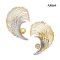 Approx. 11.0 mm, Gold South Sea Pearl, Art Deco Design Pearl Alloy Brooch