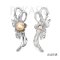 13.6 mm, Gold South Sea Pearl, Pearl Brooch