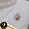 เข็มกลัดมุกน้องหอยทาก ตัวเรือนชุบทูโทน ทอง-Pink Gold / V006