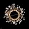 Approx. 3.0 - 6.0 mm, Freshwater Pearl, Wreath Pearl Brooch