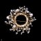 Approx. 3.0 - 6.0 mm, Freshwater Pearl, Wreath Pearl Brooch