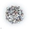 Approx. 8.0 - 10.0 mm, Freshwater Pearl, Round Cluster Pearl Brooch