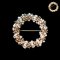 Approx. 2.0 mm, Freshwater Pearl, Wreath Cluster Pearl Brooch