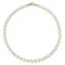 (GGC) 8.5 - 9.0 mm ,  Hanadama Akoya Pearl , Uniform Necklace