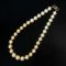 (PSL) Approx. 12.7 - 14.7 mm, Gold South Sea Pearl ,GraduatedPearl Necklace
