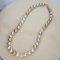 8.04 - 14.54 mm, Gold and White South Sea Pearl, Graduated Mulicolor Pearl Necklace