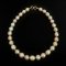 13.03 - 15.01 mm, Gold South Sea Pearl, Graduated Pearl Necklace