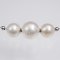 12.47-15.53 mm, White South Sea Pearl, Triple Pearls Full Drilled with Cores and Stoppers with Needle Choker