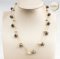 Approx. 5.0 -7.0 mm, Akoya Pearl and Tahitian Pearl, Double Layers Station Pearl Necklace