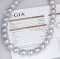 (GIA) 12.03 mm to 14.38 mm, White South Sea Pearl, Graduated Pearl Necklace