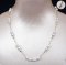 Approx. 5.0 mm, Freshwater Pearl, Station Double Pearl Necklace