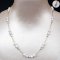 Approx. 5.0 mm, Freshwater Pearl, Station Double Pearl Necklace