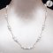 Approx. 5.0 mm, Freshwater Pearl, Station Double Pearl Necklace