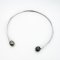 12.76 mm and 12.59 mm, Tahitian Pearl, Twin Pearl Choker (Push & Twist Arbitrary Pearl Collection)