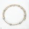 Approx. 6.0 mm - 8.0 mm, White South Sea Pearl, Station Pearl Beads and Tubes Spring Choker