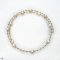 Approx. 6.0 mm - 8.0 mm, White South Sea Pearl, Station Pearl Beads and Tubes Spring Choker