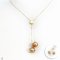 Approx. 13.0 - 14.0 mm, Chogun Drop Lot, Gold South Sea Pearl, Twin Pearl Coin Stopper Cable Chain Necklace