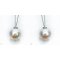 Approx. 13.0 -14.0 mm, White South Sea Pearl, Diamond Pearl Pendant with Needle Cable Chain Necklace