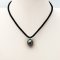 14.70 mm, Tahitian Pearl, Morinda Pearl Pendant with Wax Cord