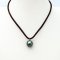 14.29 mm, Tahitian Pearl, Morinda Pearl Pendant with Wax Cord