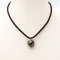 15.40 mm, Tahitian Pearl, Morinda Pearl Pendant with Wax Cord